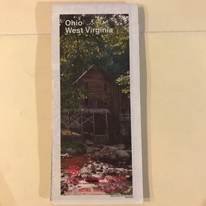 VINTAGE 1991 Ohio West Virginia Street Map